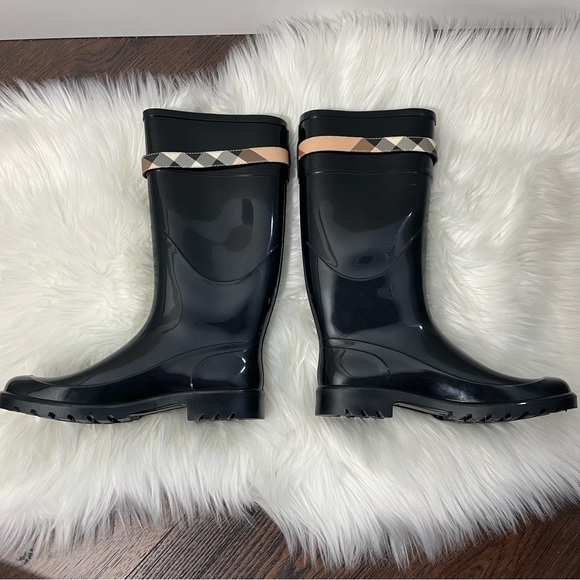 Burberry Kenyon Nova Rainboots Size 8 - Picture 11 of 16